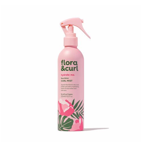 Flora & Curl Rose Water Curl Mist – Hydrateert voor Krullend Haar (250ml)
