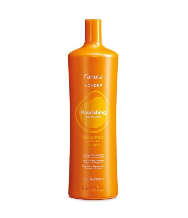 Fanola Wonder Shampoo – Voedende Herstructurerende Shampoo voor Droog Haar (1000ml)