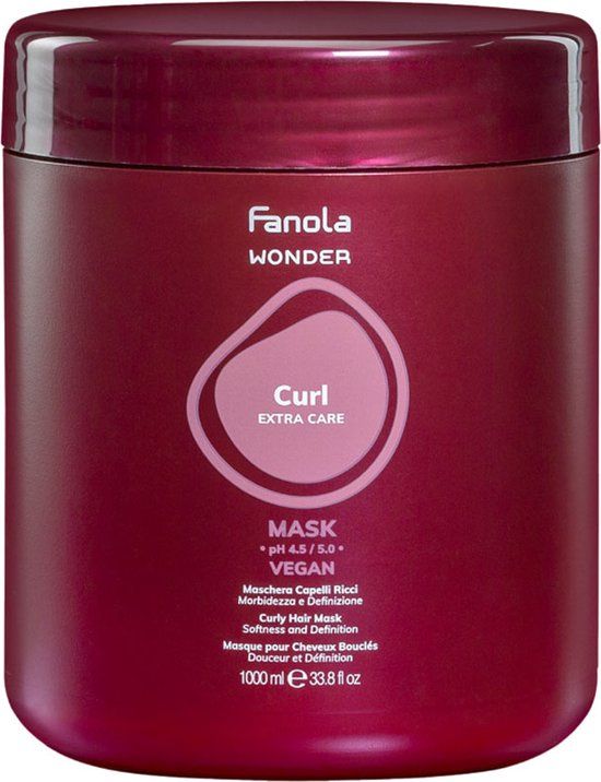 Fanola Wonder Curl Mask – Intensieve Hydratatie voor Krullend Haar (1000ml)