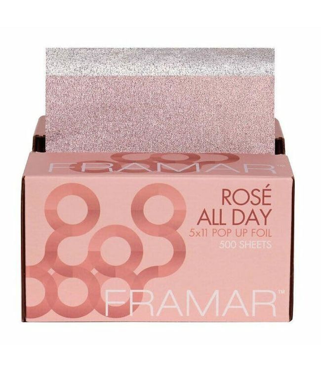 Framar Pop-Up Foil – Elegante Roze Goudfolie voor Kappers (500 vellen)