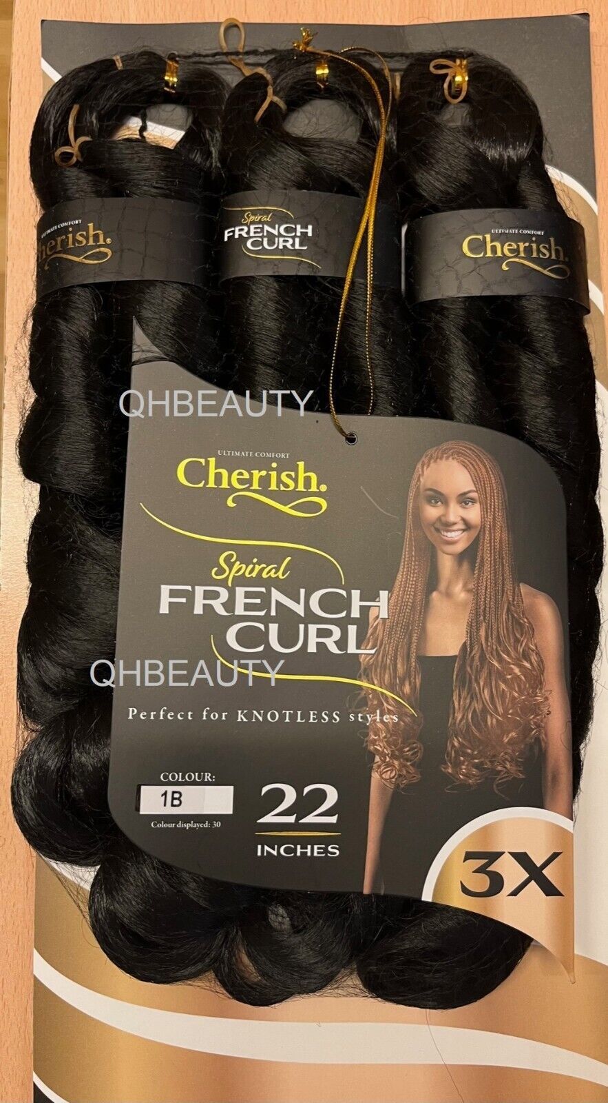 Cherish Spiral French Curl – Perfecte Krullen voor Natuurlijk Haar (22 inch)