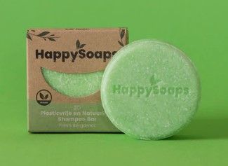 HappySoaps Shampoo Bar – Verfrissende Bergamot voor Alle Haartypes (70g)