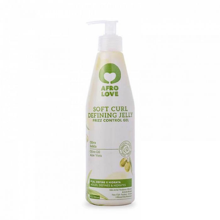 Afro Love Soft Curl Defining Jelly – Frizz Control voor Krullend Haar (450ml)