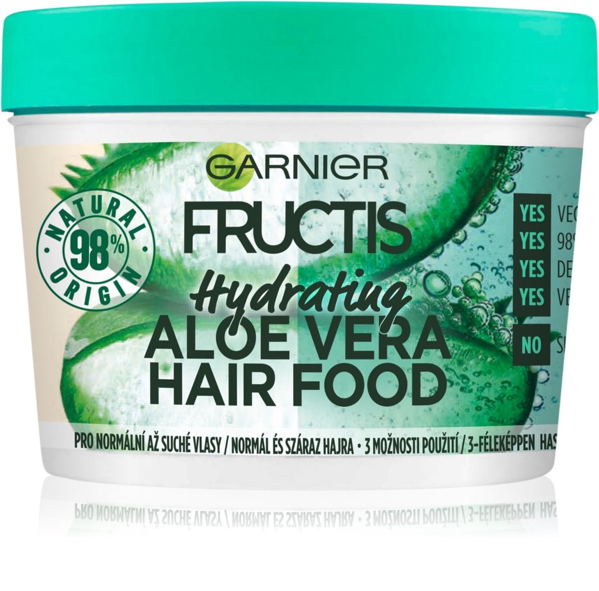 Garnier Fructis Aloe Hair Food Mask – Hydraterende Masker voor Droog Haar (390ml)