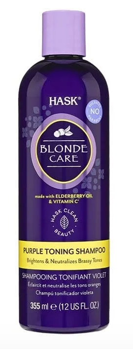 Hask Purple Shampoo – Neutraliseert Brassy Tinten voor Blond Haar (355ml)