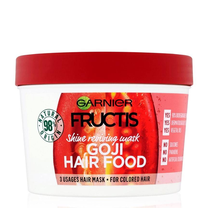 Garnier Fructis Goji Haarmasker – Voedt en Herstelt Gekleurd Haar (390ml)