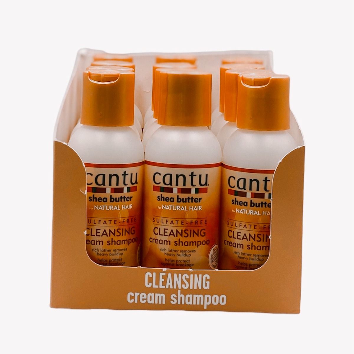 Cantu Cleansing Cream Shampoo – Vochtinbrengende Shampoo voor Natuurlijk Haar (12 x 90ml)
