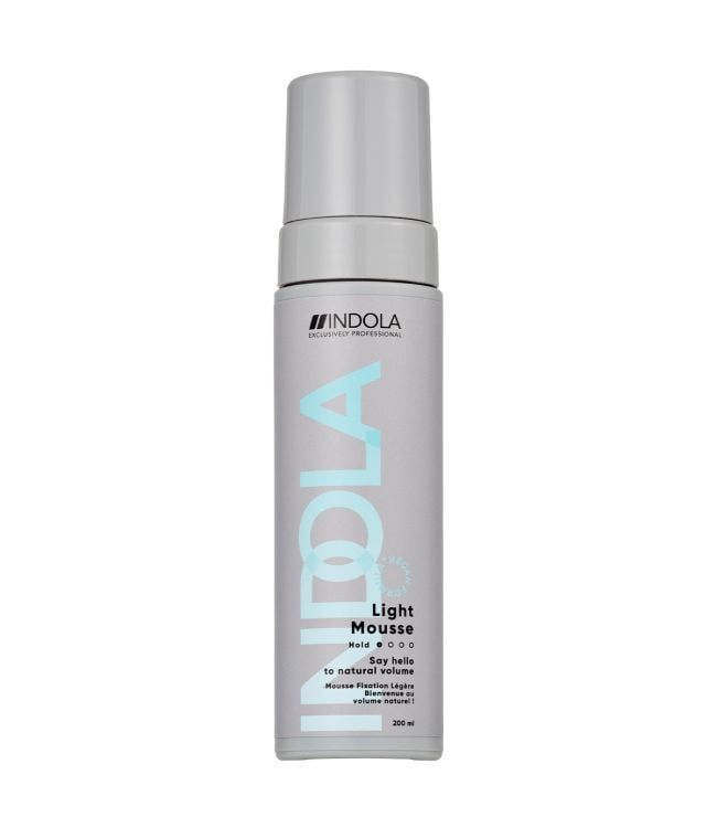 Indola Light Mousse – Gewichtloze Volume voor Alle Haartypes (200ml)