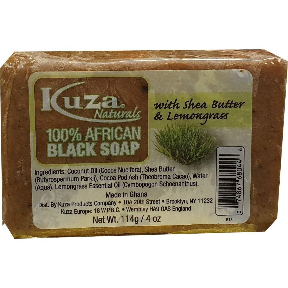 Kuza Naturals Afrikaanse Zwarte Zeep – Verzorging voor de Huid (114g)