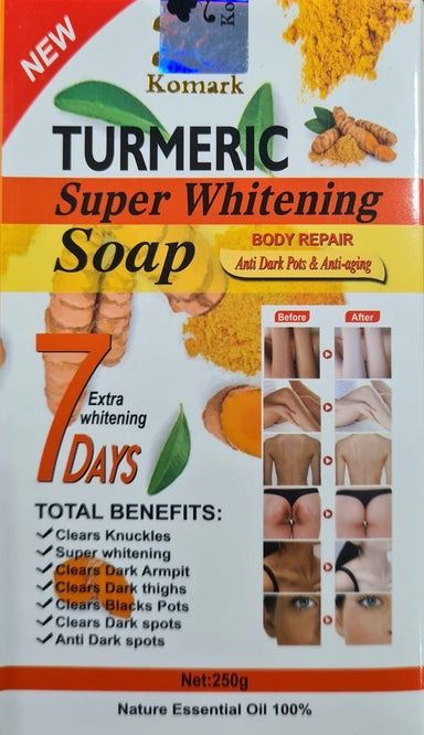 Komark Tumeric Super Whitening Soap – Verhelderende Zeep (250g)