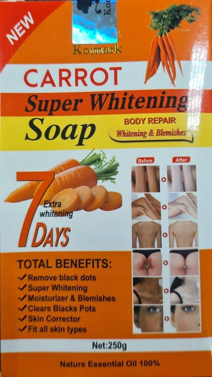 Komark Carrot Super Whitening Soap – Verhelderende Zeep (250g)