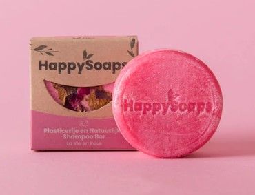 HappySoaps Shampoo Bar – Verzorgende Rozenaroma (70g)