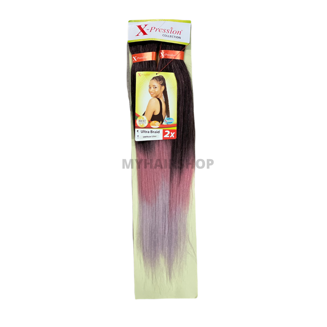 X-Pression Pre-Stretched Braid – Om-Rose Lilac Vlecht (2 Stuks)