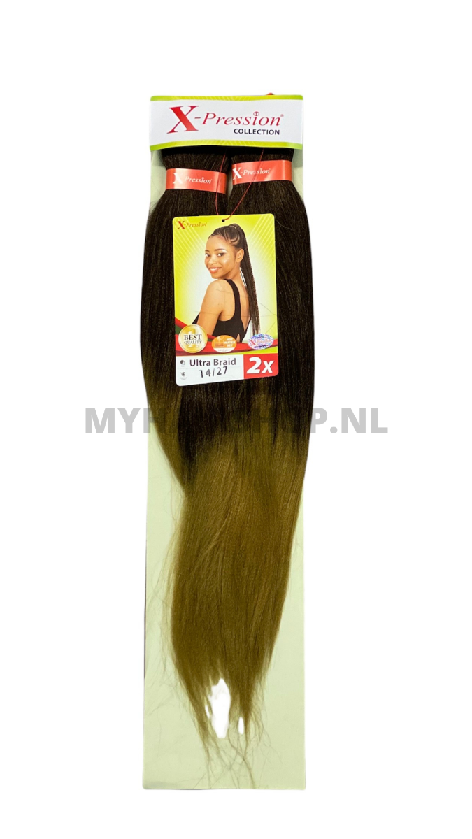 X-Pression Pre-Stretched Braid – Gemakkelijke Vlecht voor Alle Haartypes (46 inch)