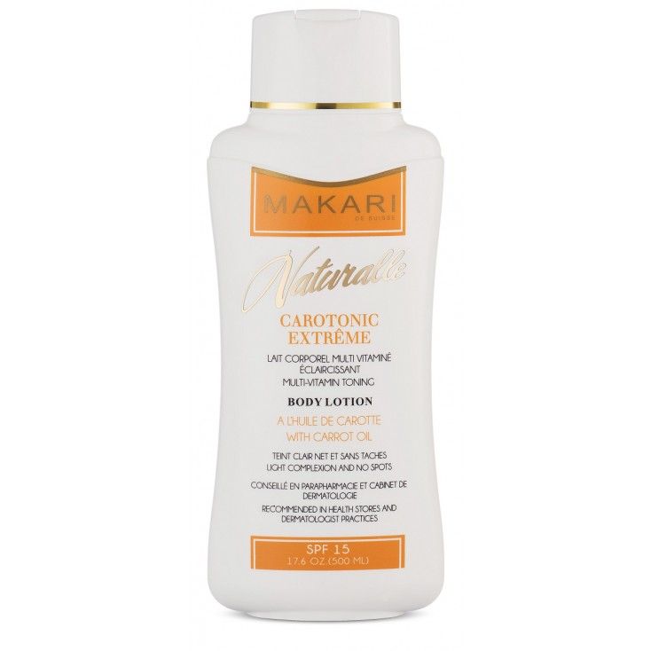 Makari Carotonic Extreme Body Lotion – Verhelderende Hydratatie met SPF 15 (500ml)