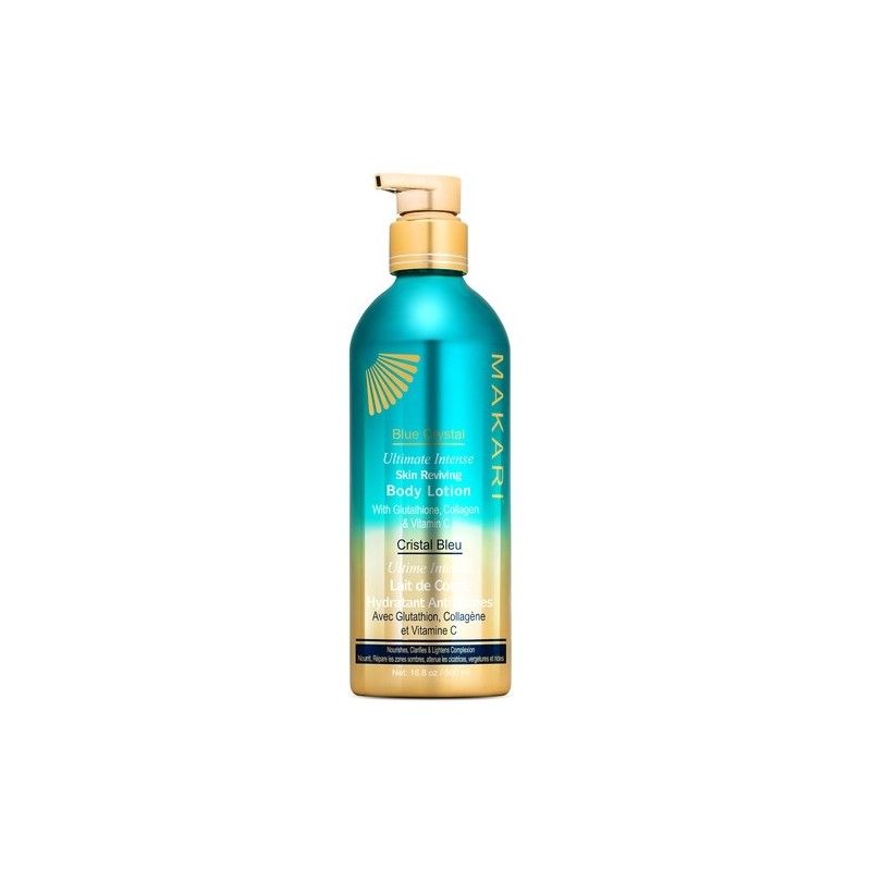 Makari Blue Crystal Bodylotion – Verhelderende Hydratatie (500 ml)