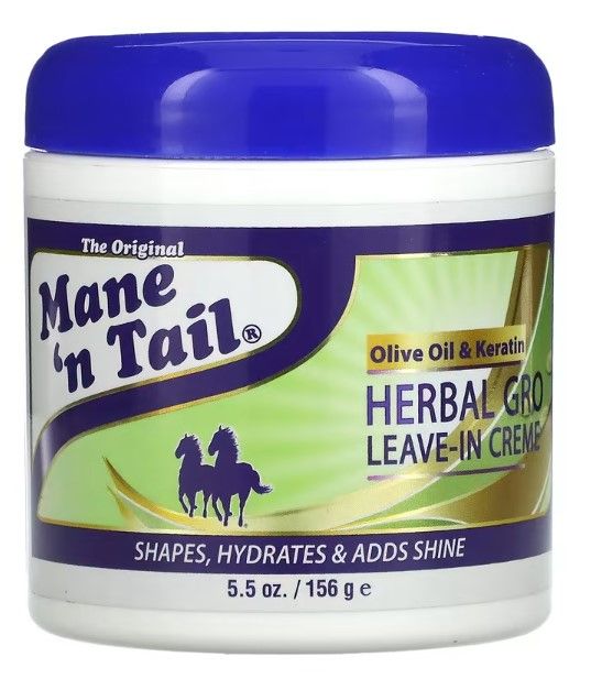 Mane 'n Tail Leave-In Creme – Hydraterende Crème voor Krullend Haar (156g)