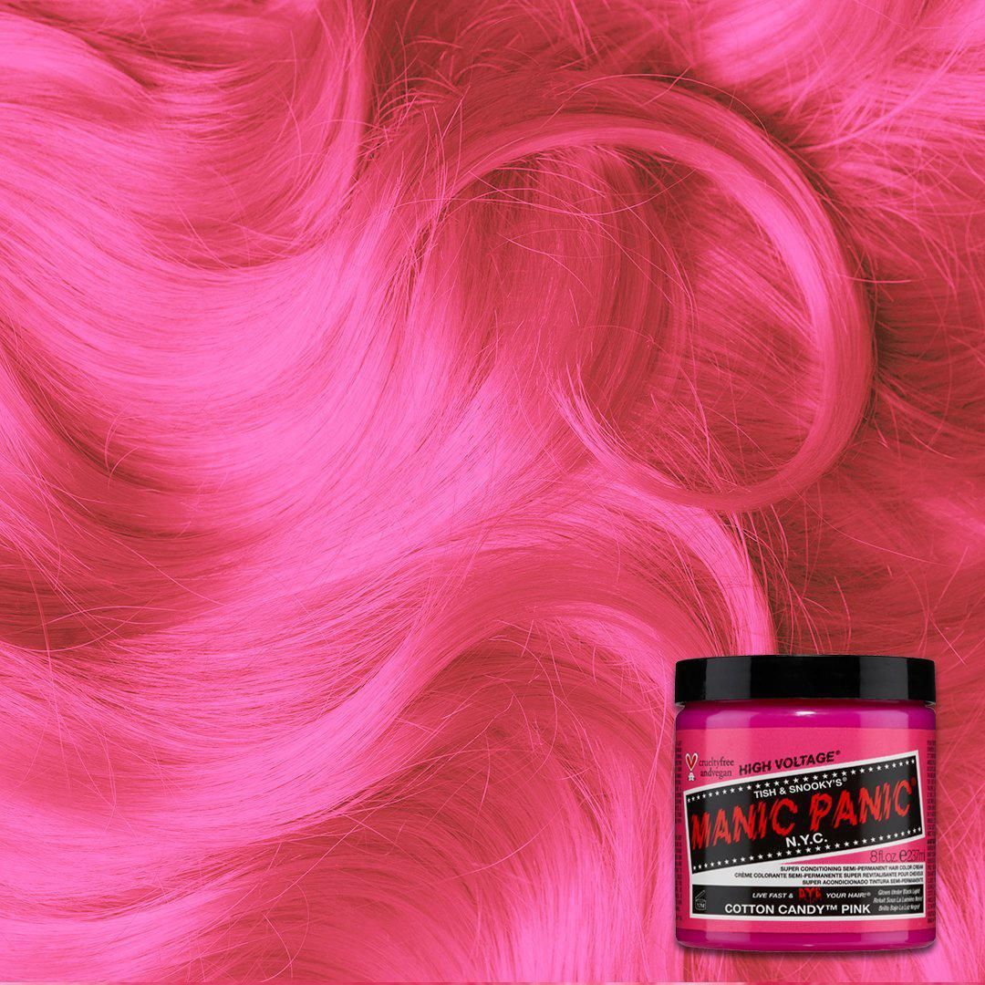Manic Panic Haarverf – Neon Katoen Suiker Roze voor Alle Haartypes (118ml)