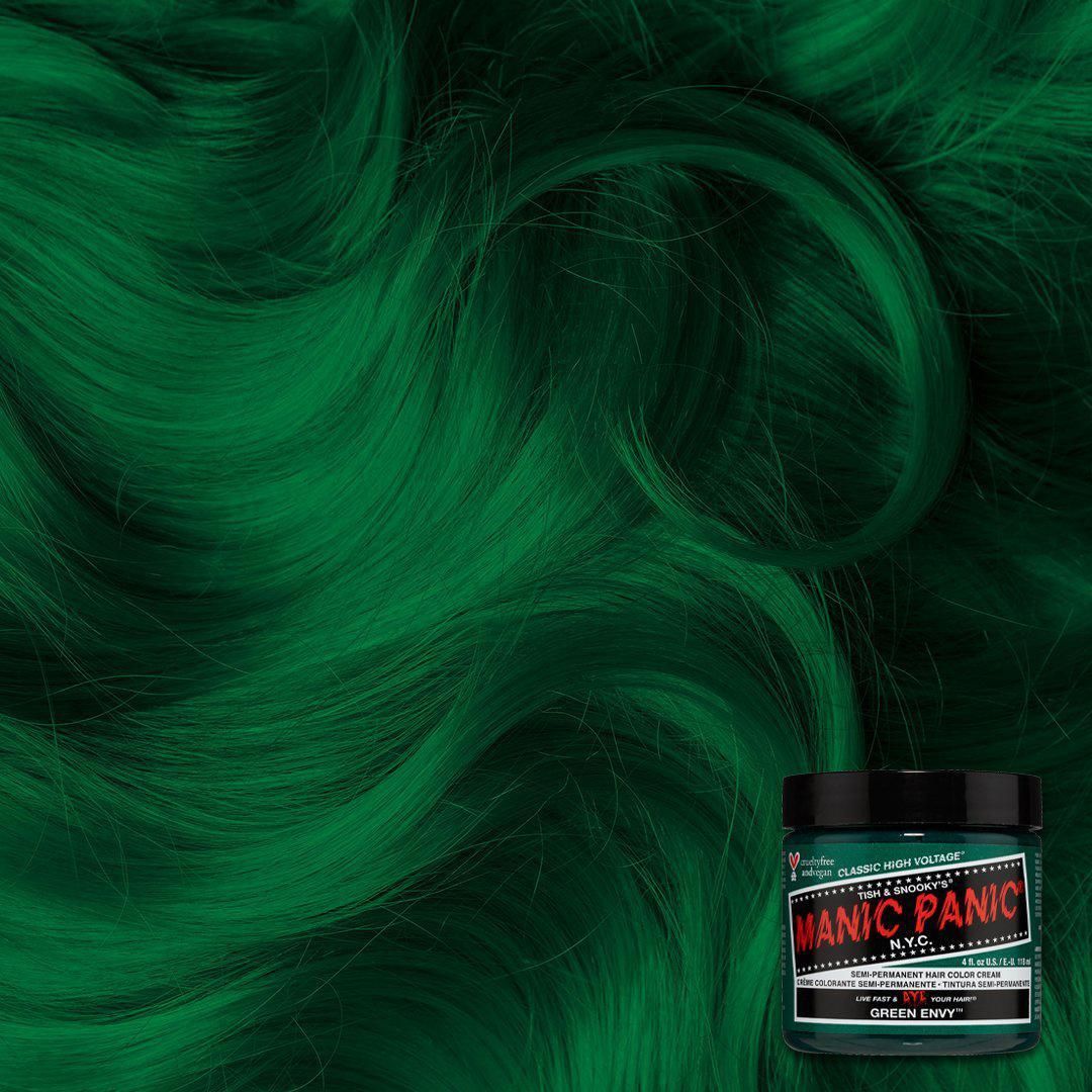Manic Panic Haarverf – Diep Groene Kleur voor Alle Haartypes (118ml)