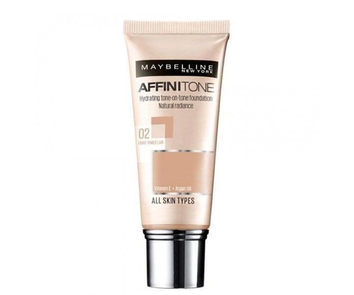 Maybelline Affinitone Foundation – Natuurlijke Dekking voor Alle Huidtypes (30ml)