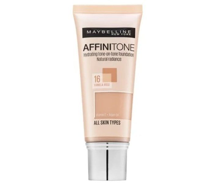 Maybelline Affinitone Foundation – Natuurlijke Dekking voor Alle Huidtypes (30ml)
