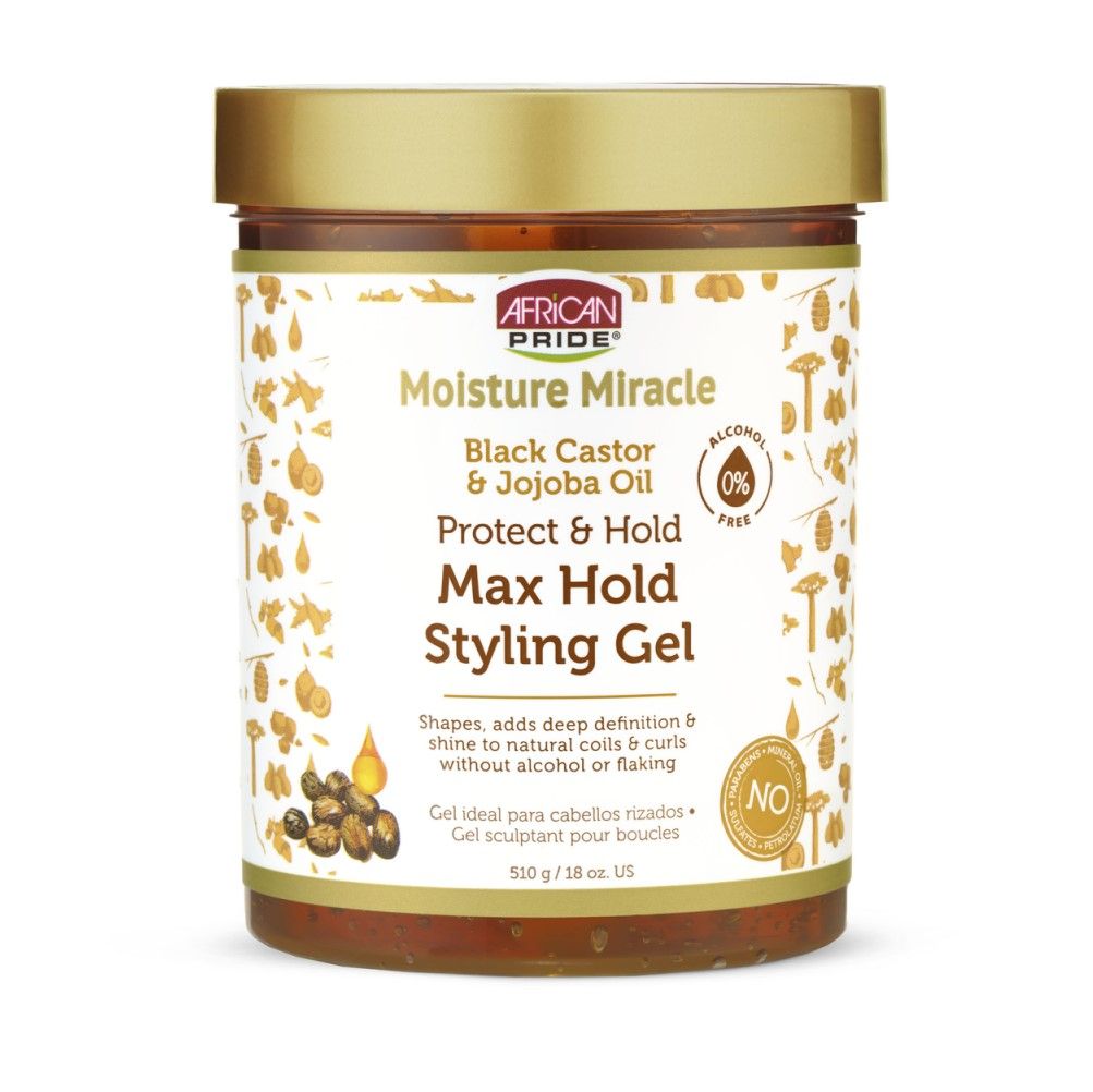 African Pride Styling Gel – Max Hold voor Krullend Haar (510g)