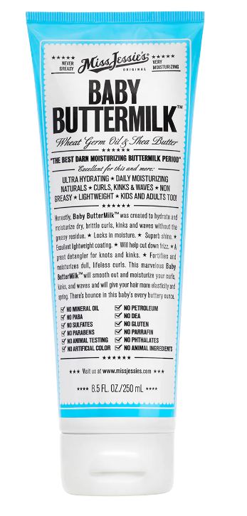 Miss Jessie's Baby Buttermilk – Hydraterende Crème voor Krullend Haar (250ml)