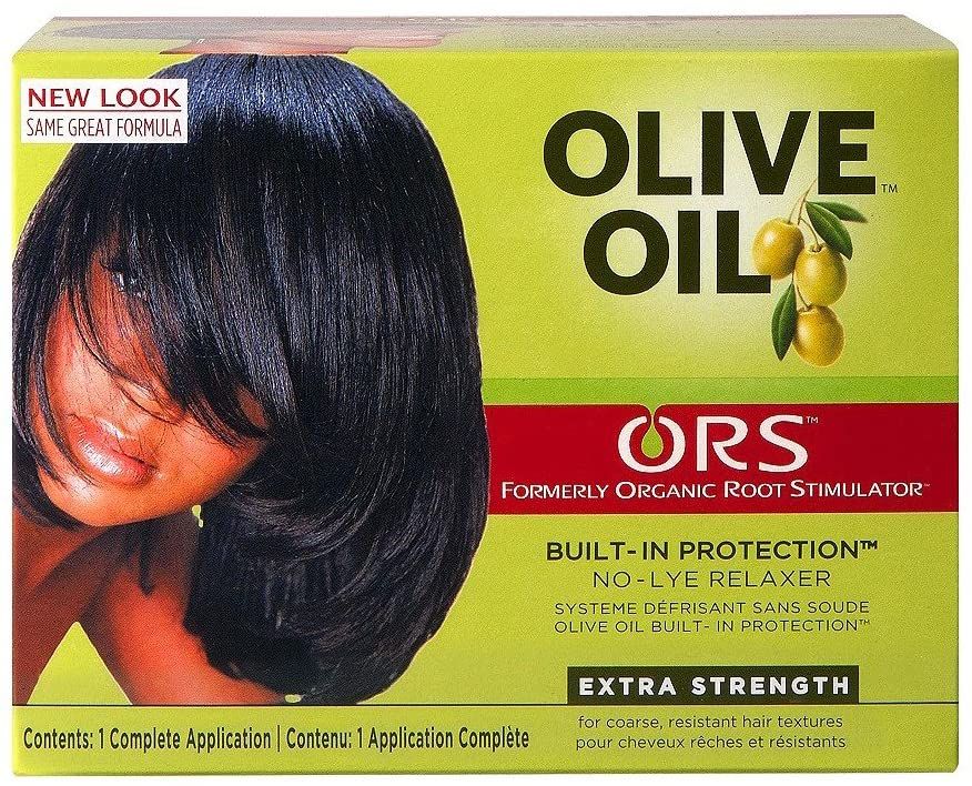 ORS No Lye Relaxer Kit – Extra Sterkte voor Dik, Frizzy Haar (1x)