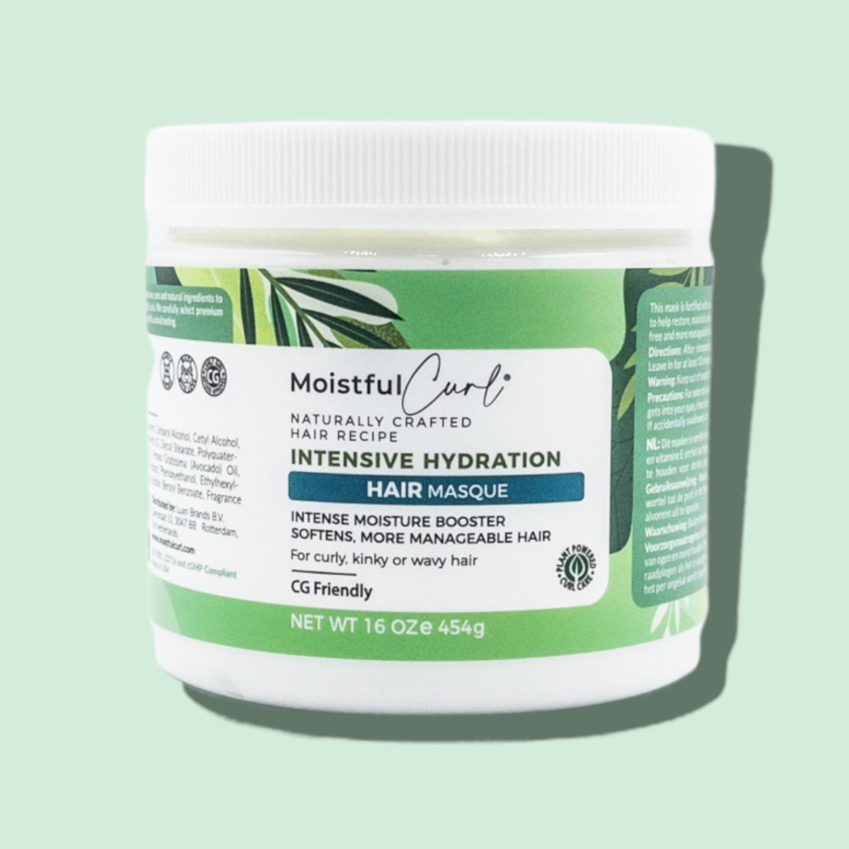 Moistful Curl Haarmasker – Intense Hydratatie voor Krullend Haar (454g)