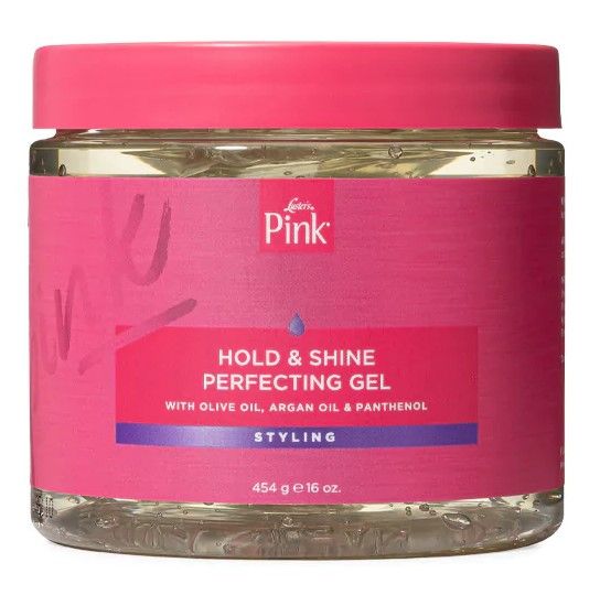 Pink Hold & Shine Perfecting Gel – Glanzende Gel voor Natuurlijk Haar (454g)