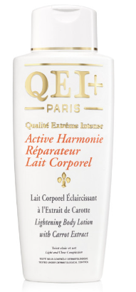 QEI+ Lichaamslotion – Verlichtende Hydratatie met Wortel (500ml)