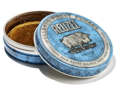 Reuzel Blue Strong Hold Pomade – Sterke Hold voor Alle Haartypes (113g)