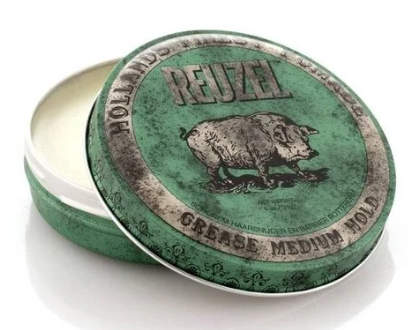 Reuzel Green Grease – Medium Hold Pomade voor Alle Haartypes (113g)