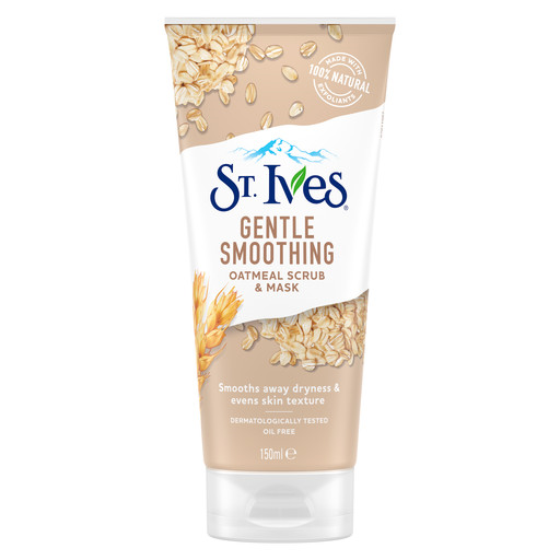 ST. Ives Scrub & Mask – Verzachtende Haver voor Droge Huid (150ml)