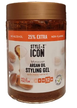 Style-X Icon Styling Gel – Arganolie voor Sterk Haar (1000ml)