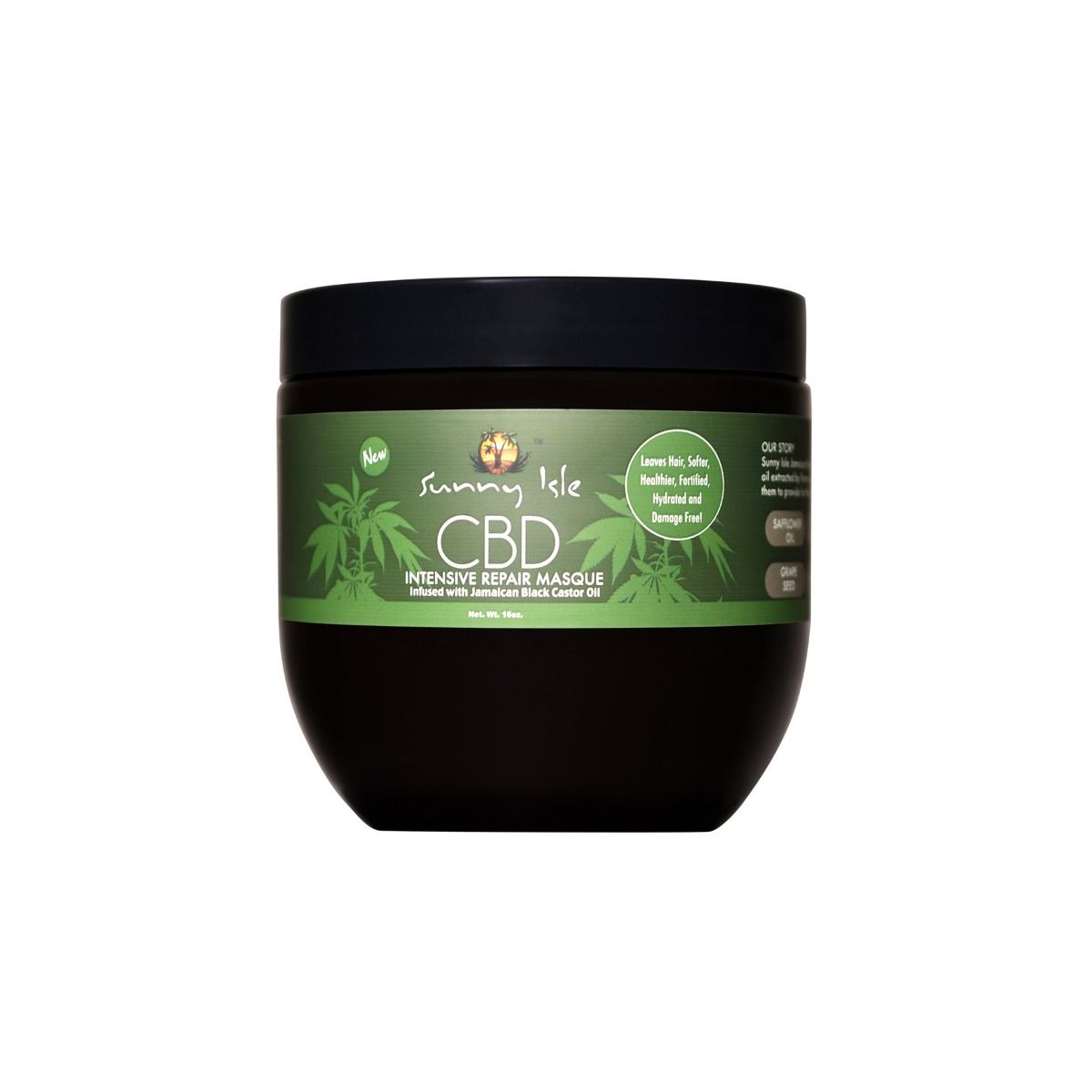 Sunny Isle CBD Intensieve Repair Masque – Hydraterende Crème voor Alle Haartypes (473ml)