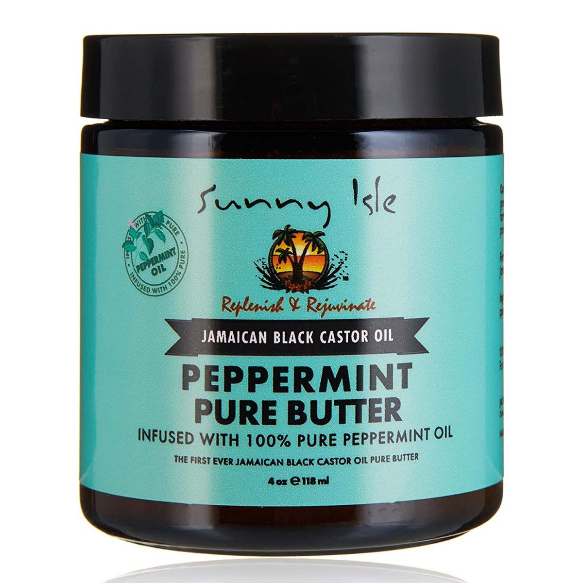 Sunny Isle Pure Butter – Versterkende Boter met Pepermunt voor Haar en Huid (113g)