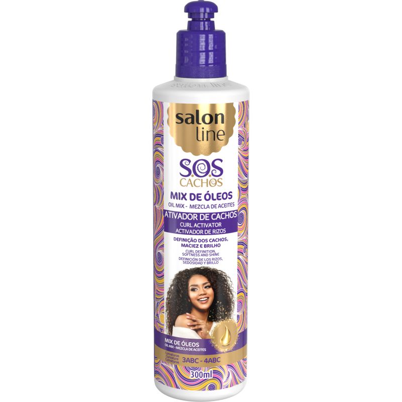 Salon Line Curl Activator – Voedende Olie Mix voor Krullend Haar (300ml)