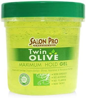 Salon Pro Twin Olive Gel – Maximale Hold voor Alle Haartypes (227g)