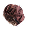 MHS Satin Haar Bonnet – Dubbel Laag voor Bescherming van Haar (36cm)
