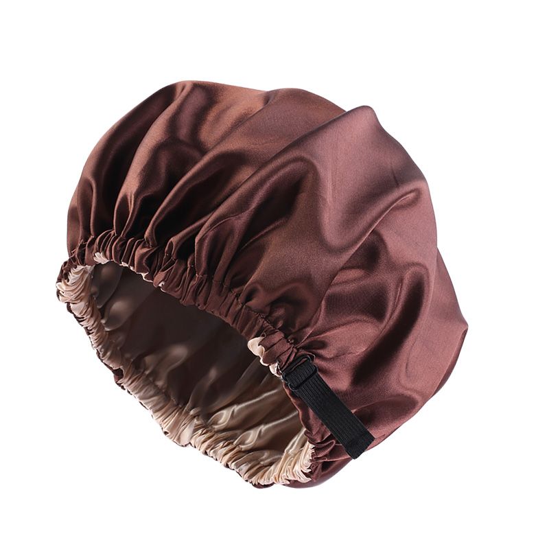 MHS Satin Haar Bonnet – Dubbel Laag voor Bescherming van Haar (36cm)