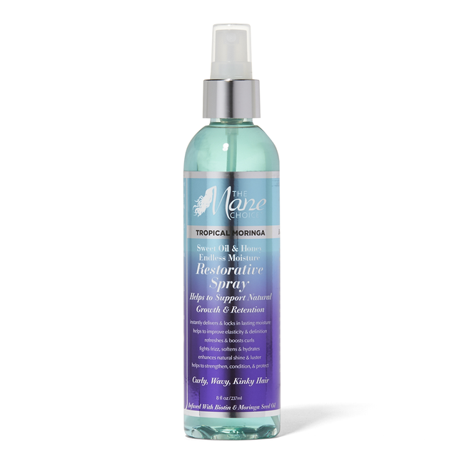 The Mane Choice Restorative Spray – Hydratatie voor Krullend Haar (236ml)