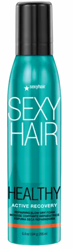 Sexy Hair Blow Dry Foam – Herstellende Bescherming voor Alle Haartypes (205ml)