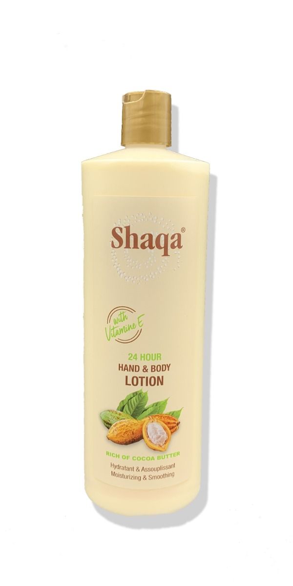Shaqa Hand & Body Lotion – Hydraterende Lotion met Cacaoboter (1000ml)