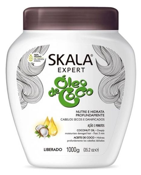 Skala Oleo de Coco Crème – Voedende Behandeling voor Beschadigd Haar (1000g)