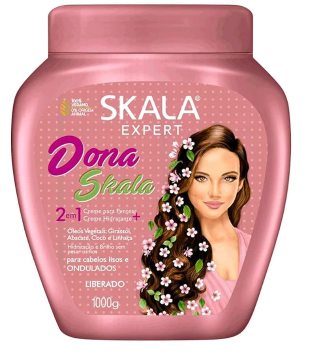 Skala Dona Skala Haarbehandeling – Hydraterende Crème voor Golvend Haar (1000g)