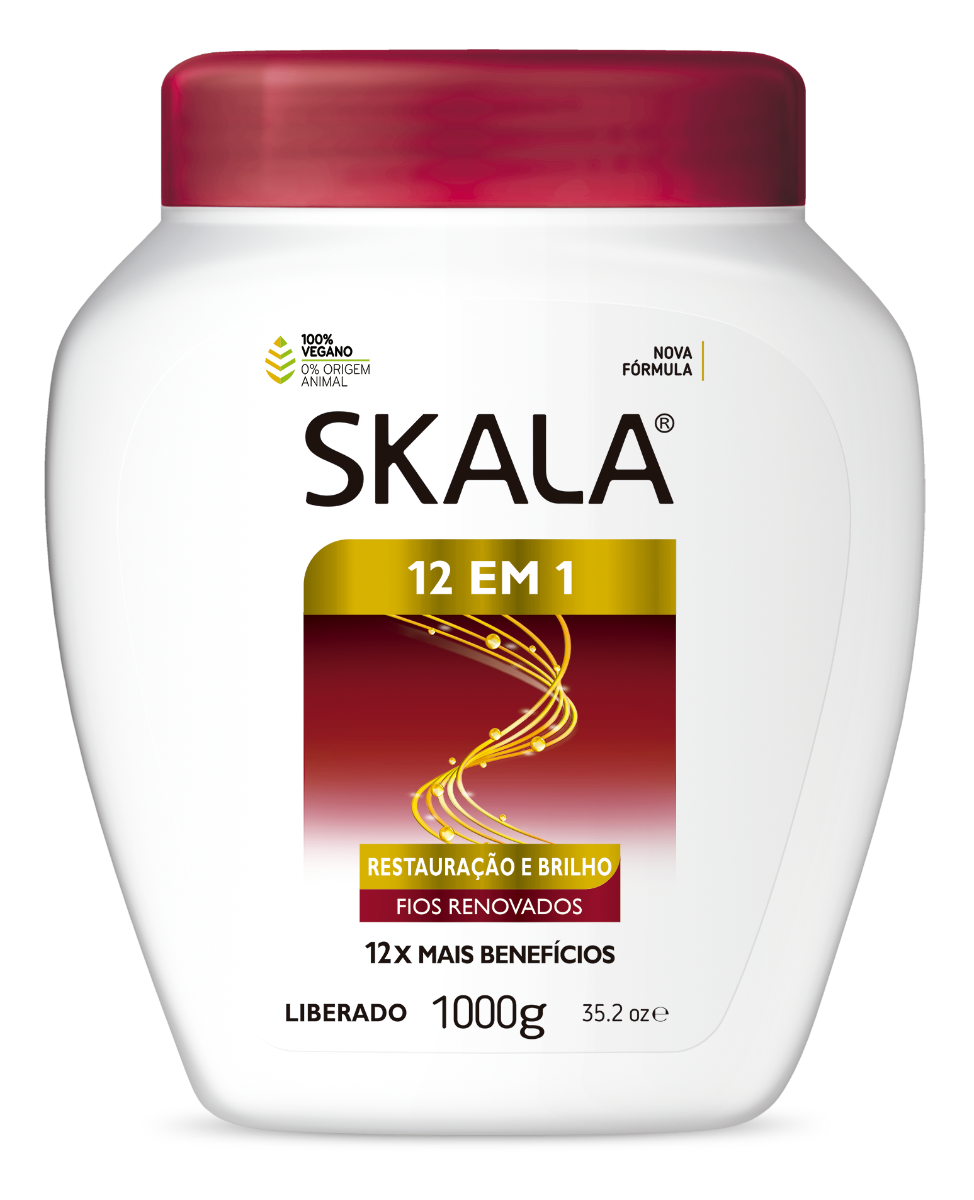 Skala 12 EM 1 Haarbehandeling – Herstelcrème voor Alle Haartypes (1000g)