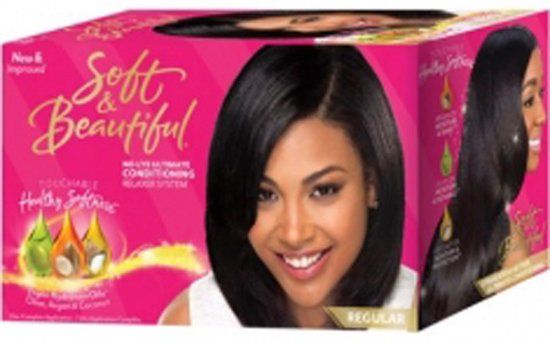 Soft & Beautiful No-Lye Relaxer Kit – Voor Zijdeachtig Haar (Regular)