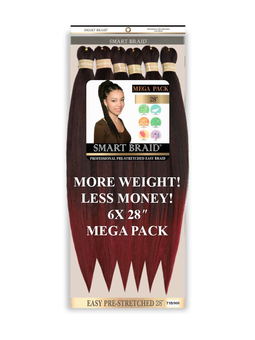 Smart Braids Pre Stretched – Professionele Vlechten T1B/900 (6x28")