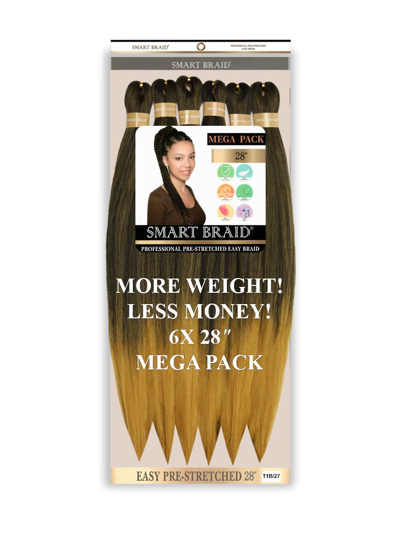 Smart Braids Pre Stretched 6x – Haarvlecht voor Alle Haartypes (28")